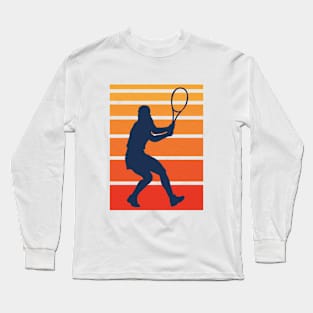 Vintage Tennis Silhouette Long Sleeve T-Shirt